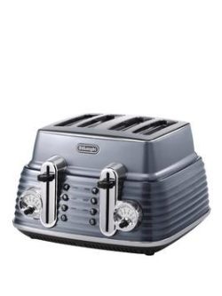 Delonghi Scultura Ctz4003.Gy 4 Slice Toaster - Gunmetal Grey